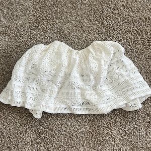 Free People Strapless Lace Top